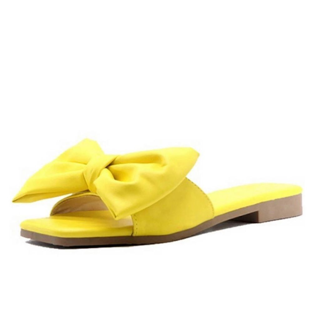 Yellow Double Bow sandals - Picture 2 of 5